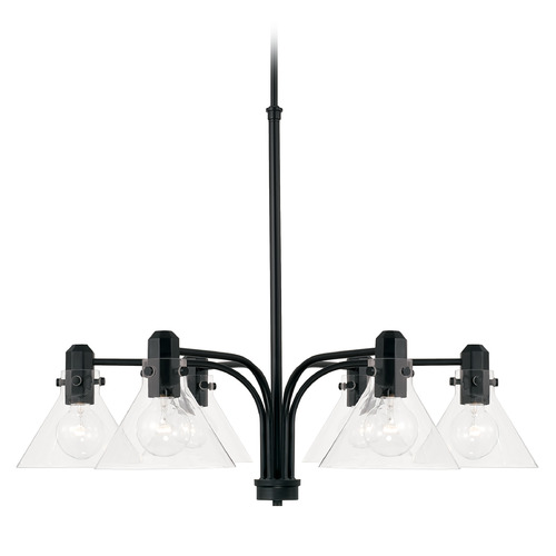 Greer 6-Light Chandelier in Matte Black by Capital Lighting