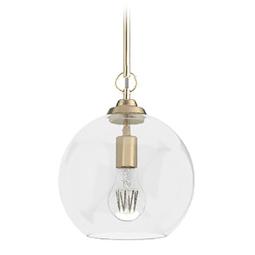 Hunter Fan Company Hunter Fan Company High Oaks Alturas Gold Mini-Pendant Light with Globe Shade 19559