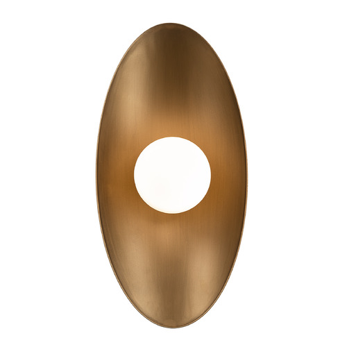 Glamour 2700K LED Wall Sconce in Aged Brass by WAC Lighting
