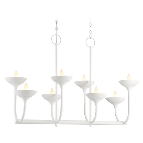 Ryton Plaster White Linear Chandelier by Minka Lavery