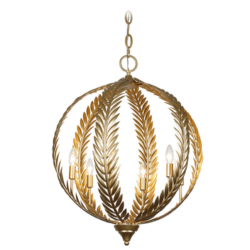 Savoy House Lighting Atlas Grecian Gold Pendant Light