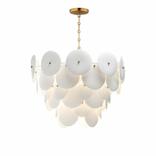 Isla 5-Light Pendant in Natural Aged Brass by Maxim Lighting