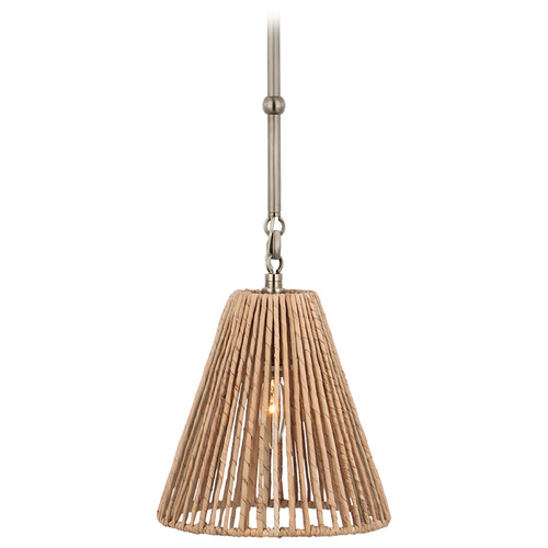 Goodman Antique Nickel Natural Mini Pendant Light
