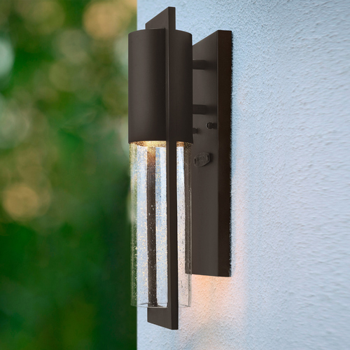 Seeded Glass Outdoor Wall Light Bronze by Hinkley Lighting