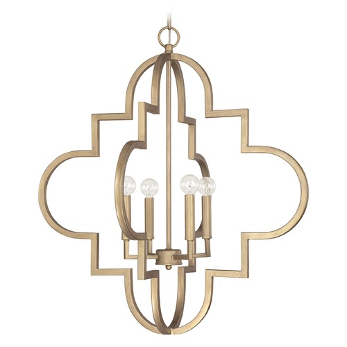 Capital Lighting Ellis 26-Inch Pendant in Brushed Gold by Capital Lighting 4542BG