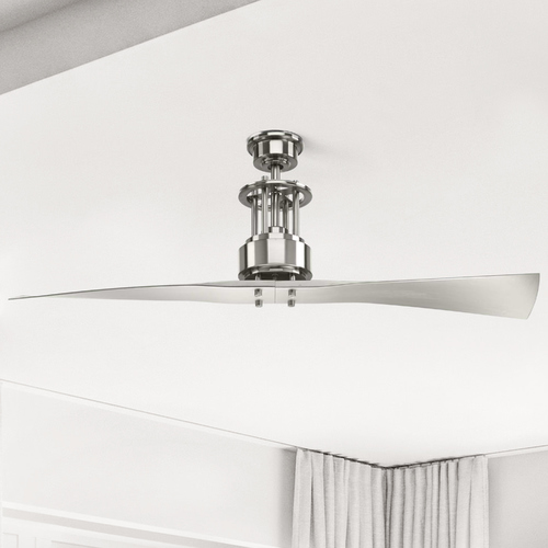 Spades Brushed Nickel Ceiling Fan by Progress Lighting