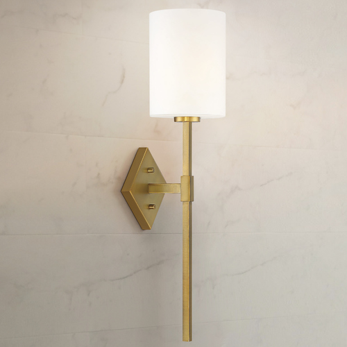 Savoy House Destin 25-Inch High Wall Sconce in Warm Brass by Savoy House 9-0902-1-322