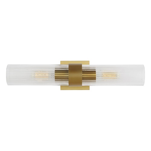 Chapman & Meyers 20-Inch Geneva Burnished Brass Linear Sconce by Visual Comfort Studio