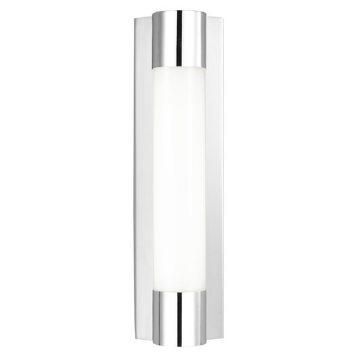 Visual Comfort Studio Collection Chapman & Myers Loring Chrome LED Vertical Bathroom Light