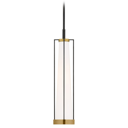 Visual Comfort Signature Collection Thomas OBrien Calix Tall Pendant in Bronze & Brass by Visual Comfort Signature TOB5276BZHABWG