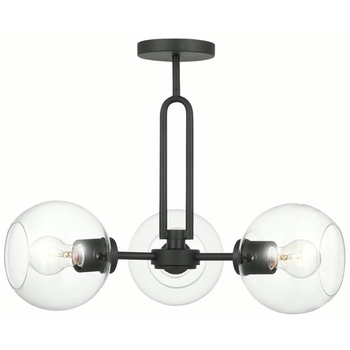 Visual Comfort Studio Collection Codyn Midnight Black Semi-Flushmount Light