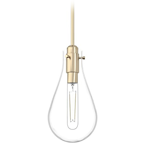 Hunter Fan Company Hunter Fan Company Lundin Alturas Gold Mini-Pendant Light with Teardrop Shade 19560
