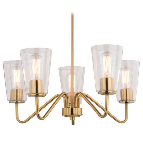 Vaxcel Lighting Beverly Muted Brass Chandelier