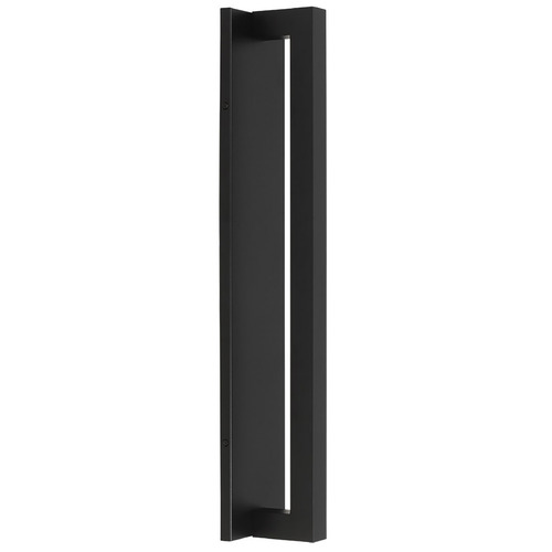 Visual Comfort Modern Collection Mick De Giulio Stagger Outdoor Black LED Outdoor Wall Light