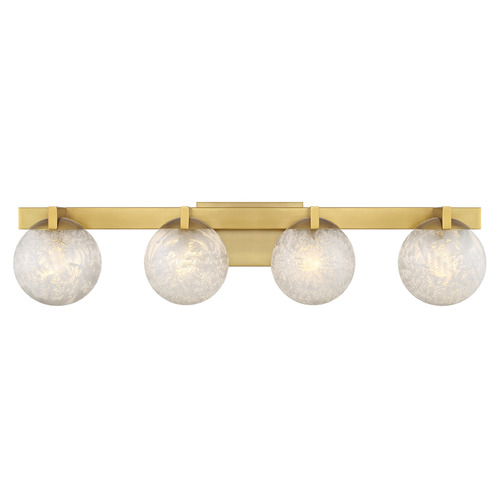 Savoy House Lighting Darien Warm Brass Bathroom Light
