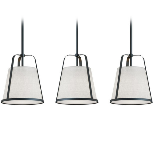 Afx Lighting Lizzette Black Multi-Light Pendant with Empire Shade