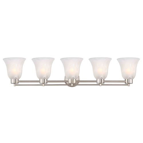 Design Classics Lighting Satin Nickel Bathroom Light 706-09 GL9222-ALB