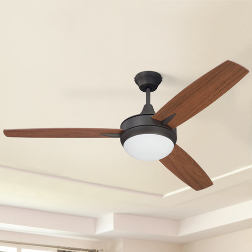 Targas 52-Inch Espresso LED Fan by Craftmade Lighting