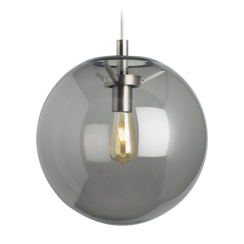 Palona 2700K LED Pendant in Nickel by Visual Comfort Modern