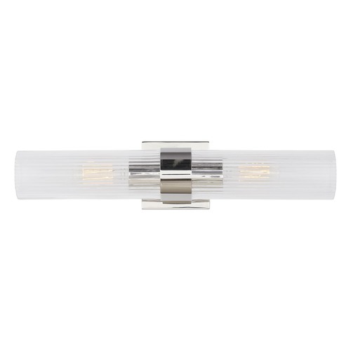 Chapman & Meyers 20-Inch Geneva Polished Nickel Linear Sconce by Visual Comfort Studio