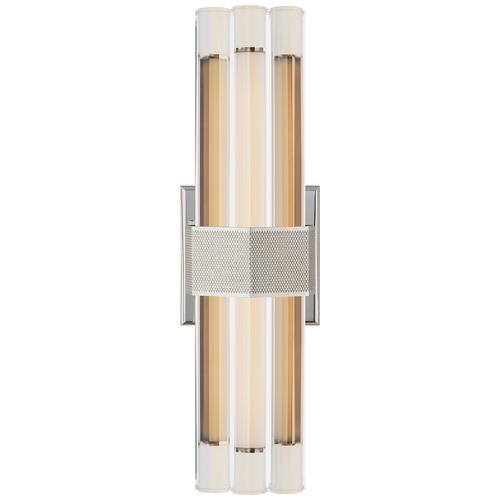 Visual Comfort Signature Collection Lauren Rottet Fascio 14-Inch Sconce in Nickel by Visual Comfort Signature LR2905PNCG