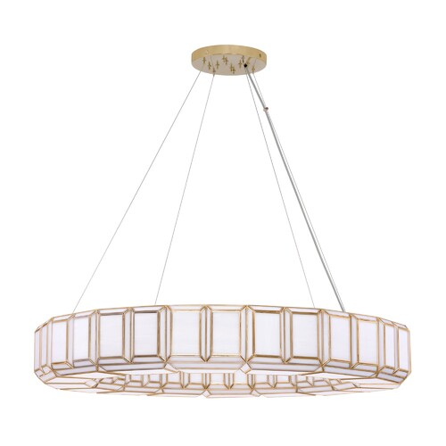 Belmont 48-Inch Pendant in Antique Brass by Eurofase Lighting