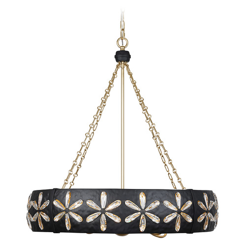 Savoy House Lighting Breegan Jane Venice Metropolis Black and Gold Chandelier