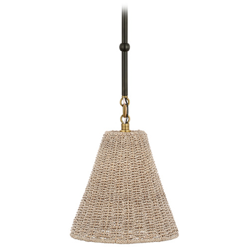 Goodman Bronze Antique Brass Ash Mini Pendant Light