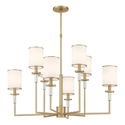 Hatfield 8-Light Chandelier in Vibrant Gold by Crystorama Lighting