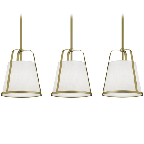 Afx Lighting Lizzette Light Antique Brass Multi-Light Pendant with Empire Shade
