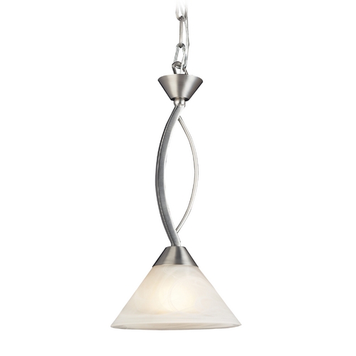 Elk Lighting Modern Mini-Pendant Light with White Glass 7634/1