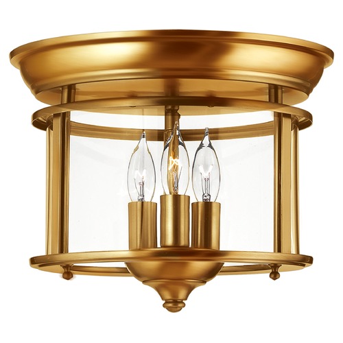 Gentry 11.50-Inch Heirloom Brass Flush Mount by Hinkley Lighting
