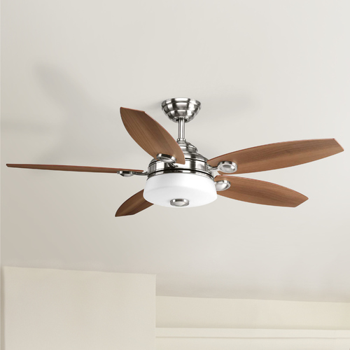 Graceful Brushed Nickel LED Ceiling Fan by Progress Lighting