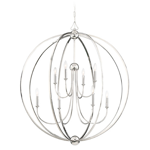 Crystorama Lighting Crystorama Lighting Sylvan Polished Nickel Pendant Light 2246-PN_NOSHADE