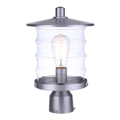 Canon Satin Aluminum Post Light by Craftmade Lighting