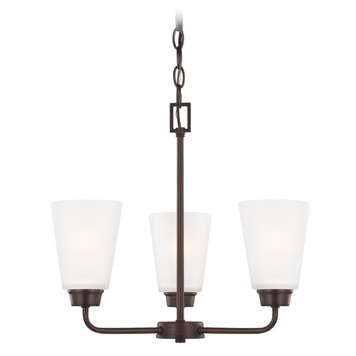 Generation Lighting Kerrville 18-Inch Bronze Mini Chandelier by Generation Lighting 3115203-710