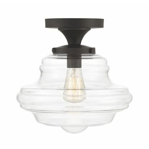 12-Inch Semi-Flush Mount in Oil Rubbed Bronze by Meridian