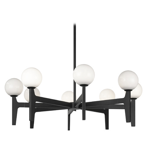 Matteo Lighting Scriben Matte Black LED Chandelier by Matteo Lighting C34908MBOP