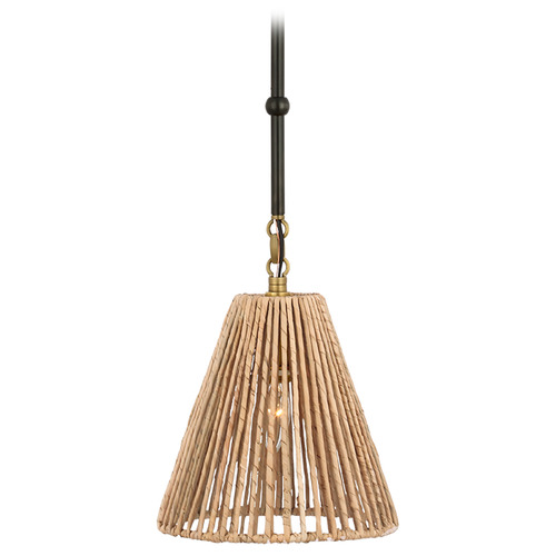 Goodman Bronze Antique Brass Natural Mini Pendant Light