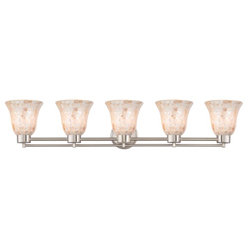 Design Classics Lighting Satin Nickel Bathroom Light 706-09 GL9222-M