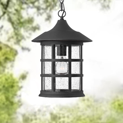 Freeport 14-Inch High Black Outdoor Hanging Light by Hinkley Lighting