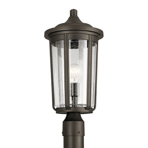 Kichler Lighting Seeded Glass Post Light Olde Bronze Fairfield by Kichler Lighting 49895OZ