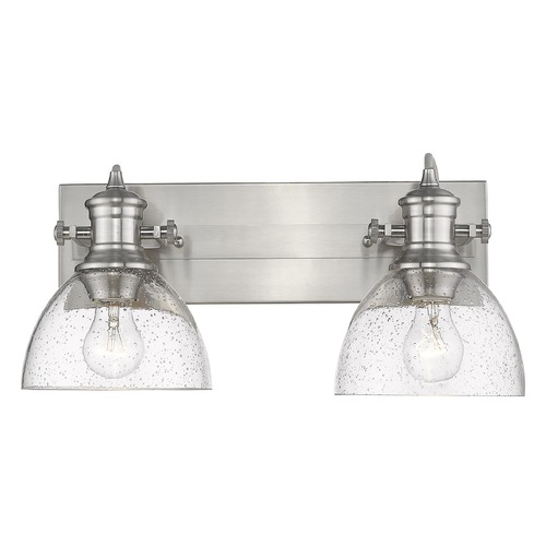 Hines 17.88-Inch Pewter Bathroom Light by Golden Lighting