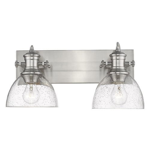 Golden Lighting Hines 17.88-Inch Pewter Bathroom Light by Golden Lighting 3118-BA2PW-SD