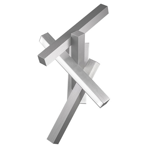Modern Forms by WAC Lighting Chaos Brushed Aluminum LED Sconce by Modern Forms WS-64832-AL
