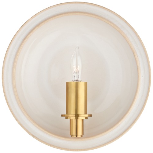 Visual Comfort Signature Collection Christopher Spitzmiller Leeds Sconce in Ivory by Visual Comfort Signature CS2605IVO