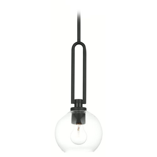 Visual Comfort Studio Collection Codyn Midnight Black Mini-Pendant Light with Globe Shade