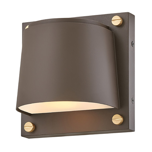 Hinkley Scout Architectural Bronze & Brass LED Outdoor Wall Light