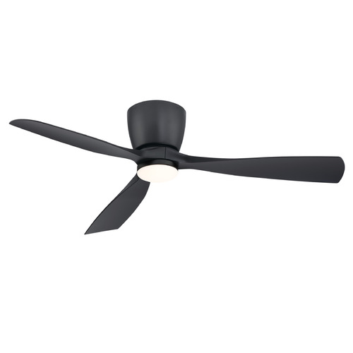 Fanimation Fans Fanimation Fans Klinch 52 Black LED Ceiling Fan with Light FPS7679BL