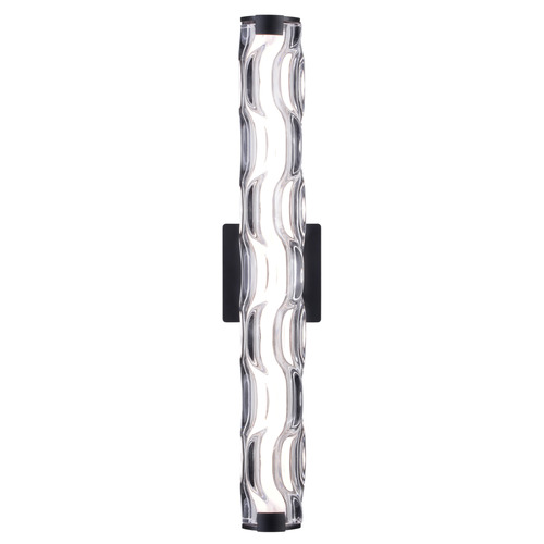 Vaxcel Lighting Marseille Matte Black LED Vertical Bathroom Light